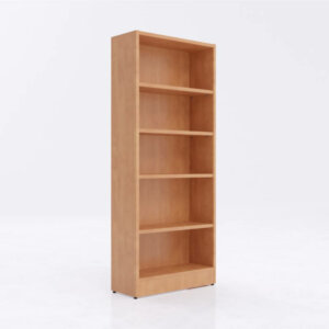 IOF Bookcase with Matching Laminate Back 1” thick laminate available on all units in multiple finishes Adjustable holes are drilled every 2.5”