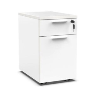 Workspace48 Mobile Box File Pedestal Overall: 20.5″h x 12″w x 18″d Studio White with Arctic White