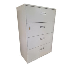 Steelcase 36"w Four Drawer Lateral; Warm White